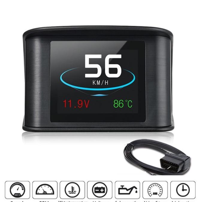 Display Obd/Hud Head Unit Display Mobil Obd2 On-Board Computer Speedo