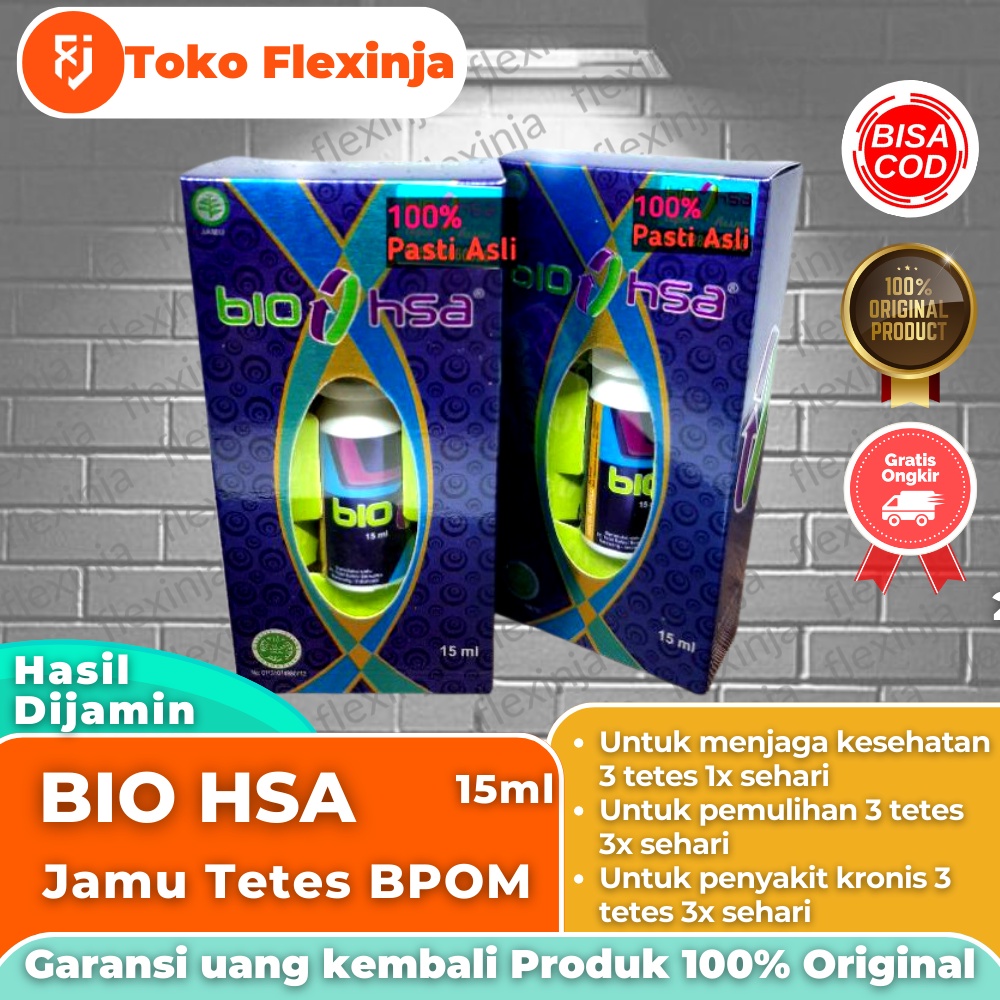 BIO HSA Jamu Tetes Ajaib Asli Bpom 100% Original