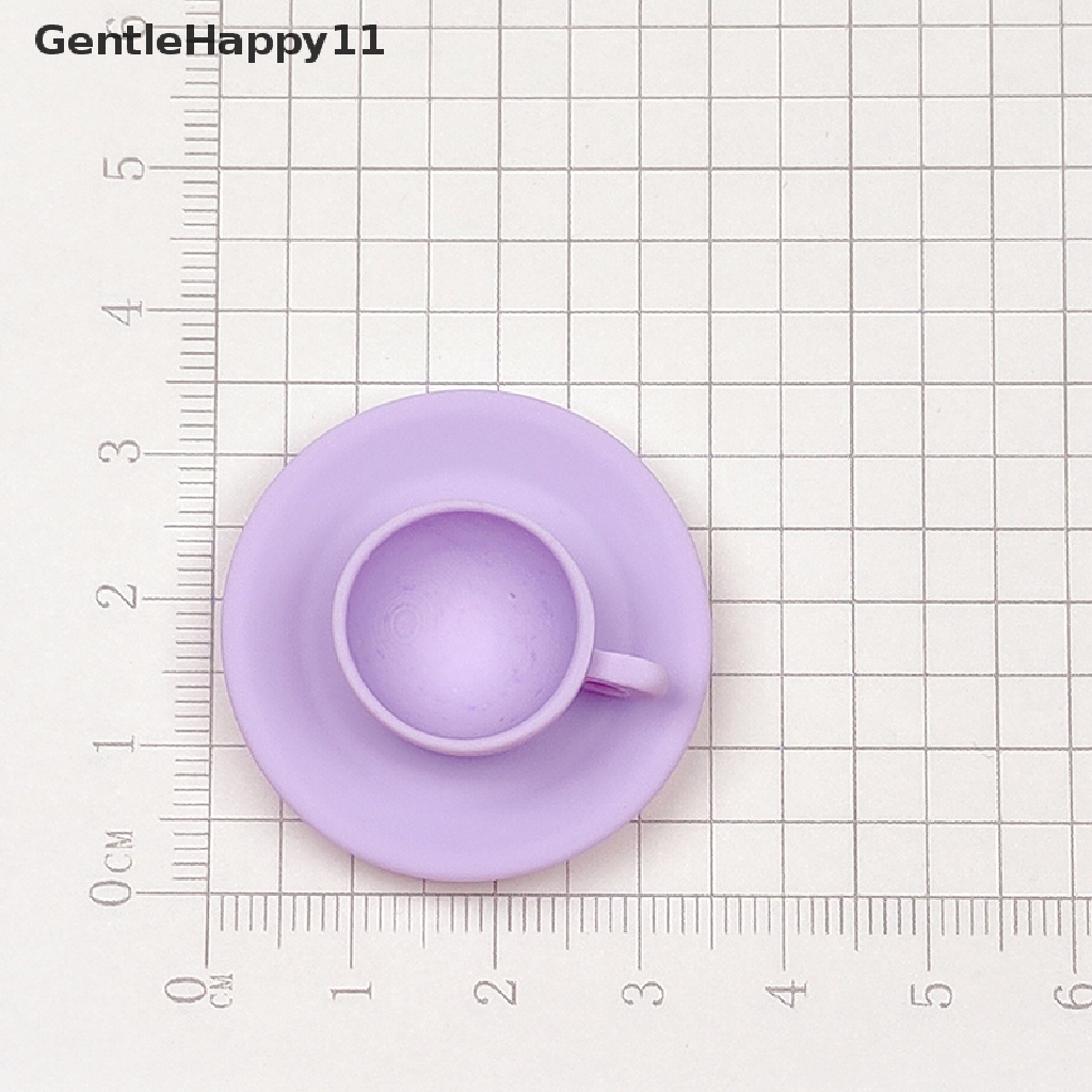 GentleHappy Miniature Dollhouse Afternoon Tea Cup Saucer Tableware Kitchen Accessories id