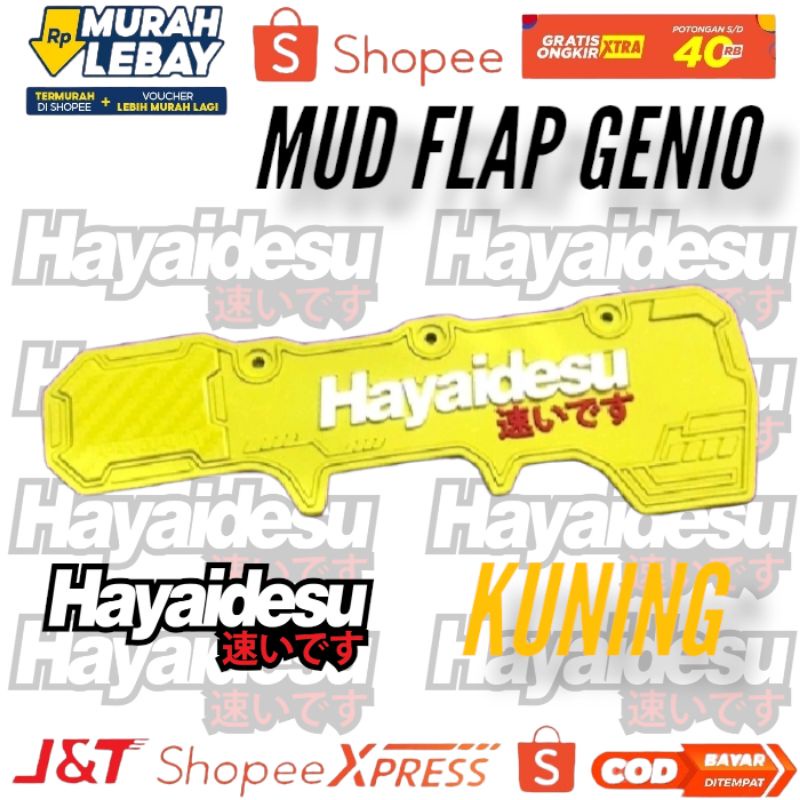 mudflap genio pelindung lumpur honda genio warna lengkap