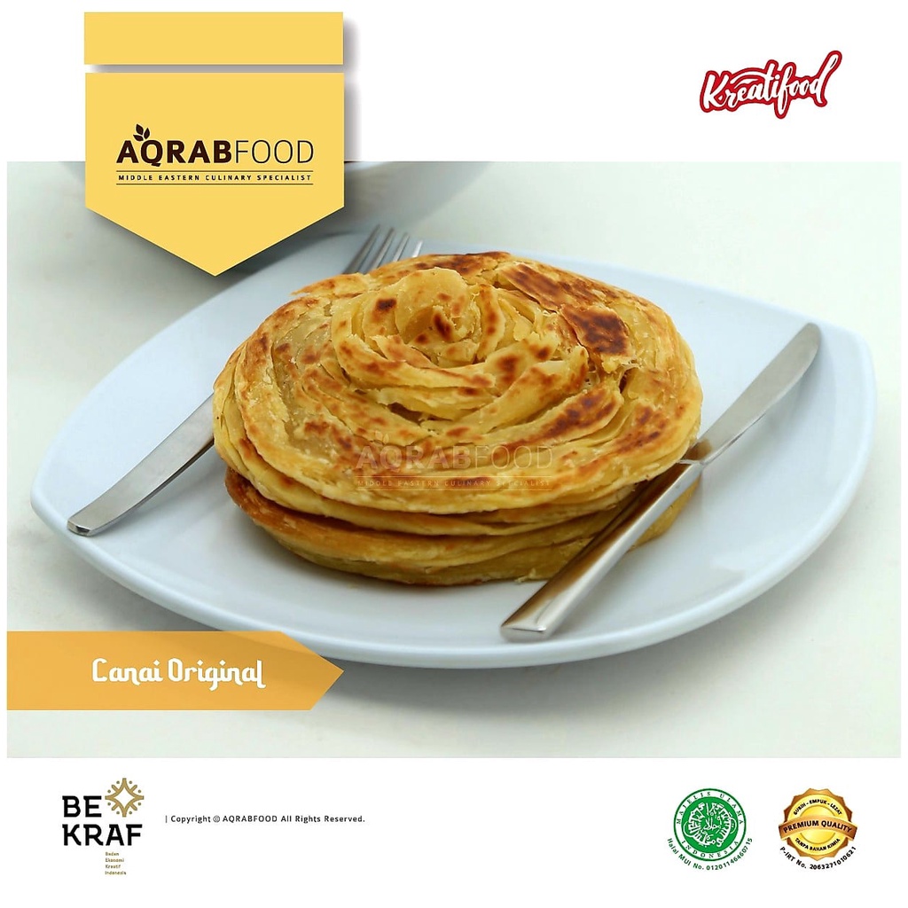 

Roti Canai / Cane / Maryam PREMIUM Original BPOM HALAL MUI by Aqrab Food