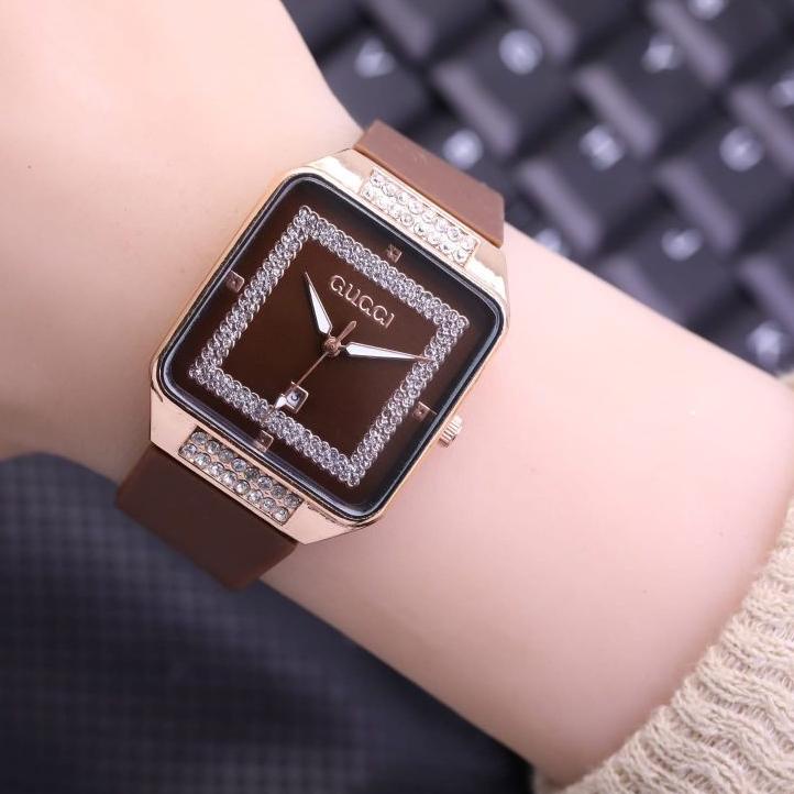 ➤Terbaru (COD) WJ108 | JAM TANGAN WANITA GUCCI RUBBER  | JAM TANGAN WANITA KEKINIAN | JAM TANGAN WAN