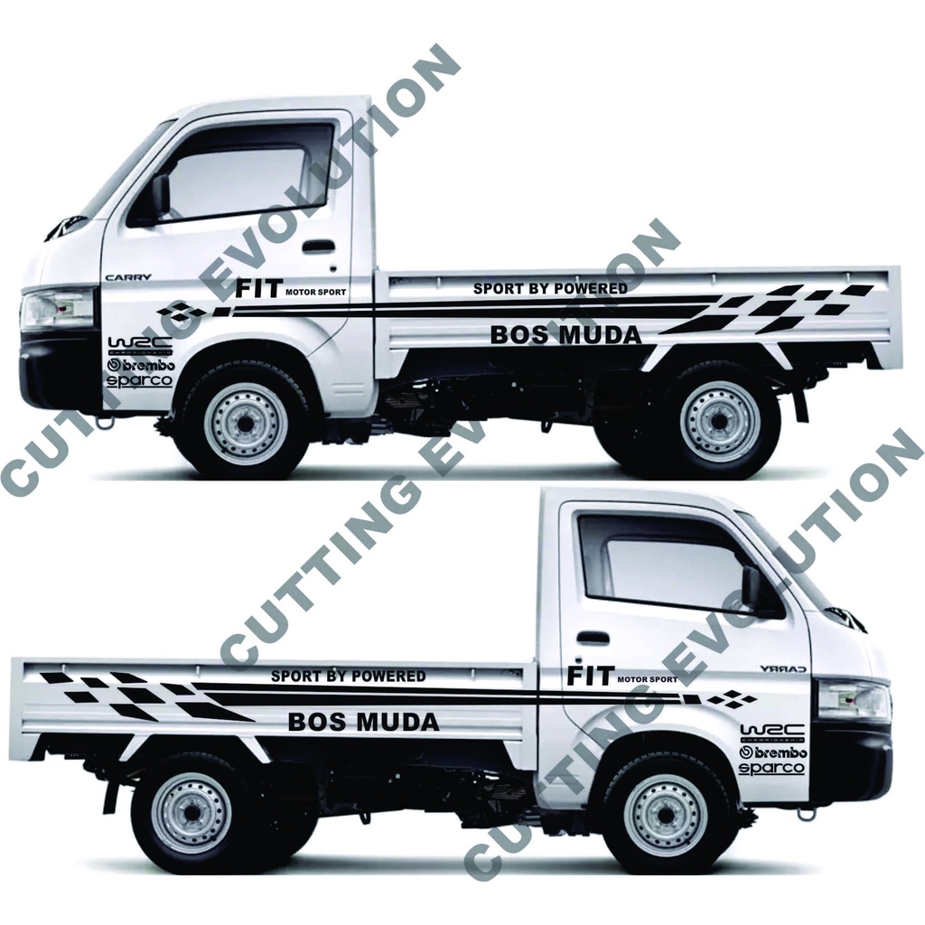 Stiker cutting mobil Suzuki pick up mega carry sticker mobil cary