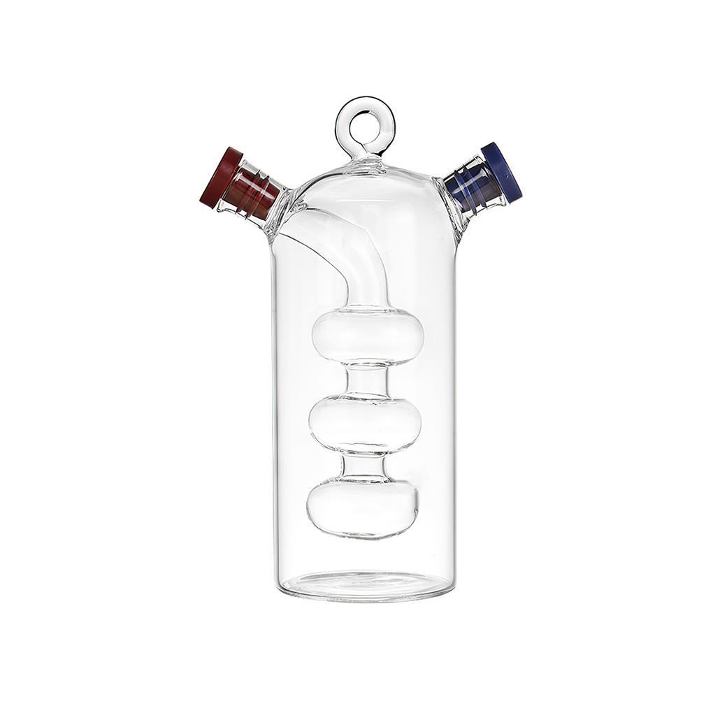 Dispenser Minyak Cuka 2in1 Rumah Anti Bocor Tempat Penyimpanan Botol Bumbu Wadah Dispensasi Alat Dapur