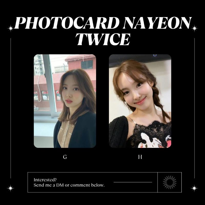 PHOTOCARD UNOFFICIAL NAYEON TWICE SELCA