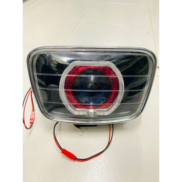 lampu depan oval projie biled aes led ring batok ori pnp rxking rx king rxk rxs scorpio