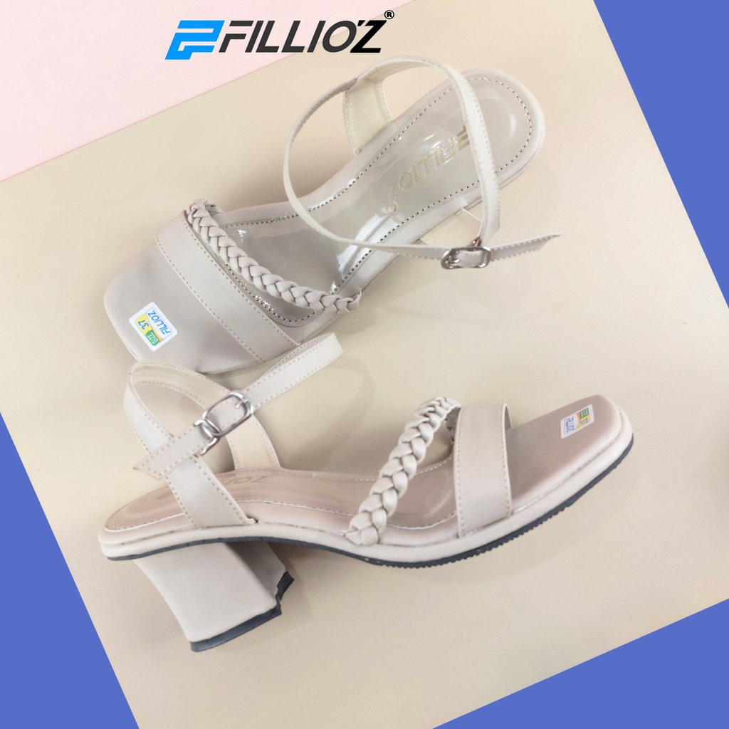 Fillioz Maria Sandal Heels Wanita Strap Anti Slip Original Import Quality