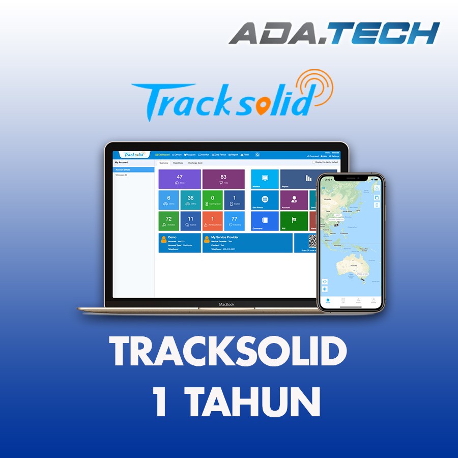 Paket Murah GPS Tracker GT06N Concox + TRACKSOLID 1 Tahun GPS Mobil