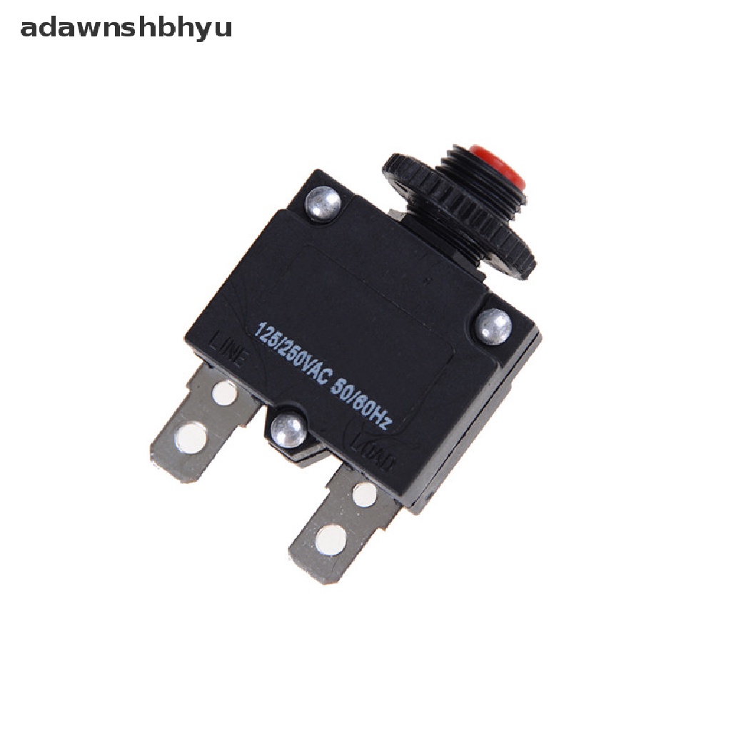 Adawnshbhyu 125/250VAC 15A Switch Push Reset Button Pemutus Arus Overload ProtectorPush Reset Tombol ID