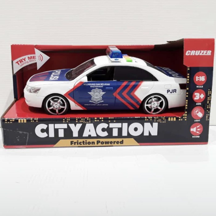 Cruzer City Action 1:16 Police Car with Light & Sounds