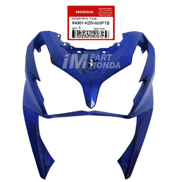 64301-KZR-600PTB Cover Front Tameng Lampu Depan Vario 125 Old 2012 -2014 Biru Tua JKT