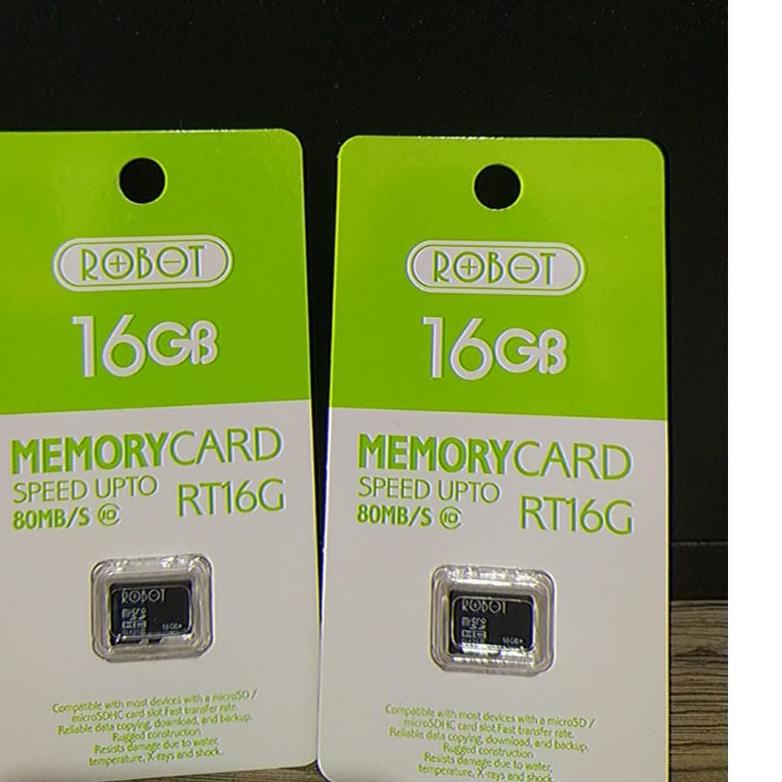 Diskon Micro sd 16gb Robot RT 16G Memory Card mmc Class 10 Original.