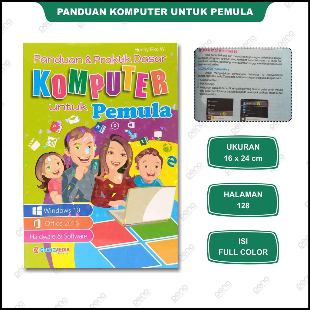 Buku Anak - Panduan dan Praktik Dasar Komputer Untuk Pemula