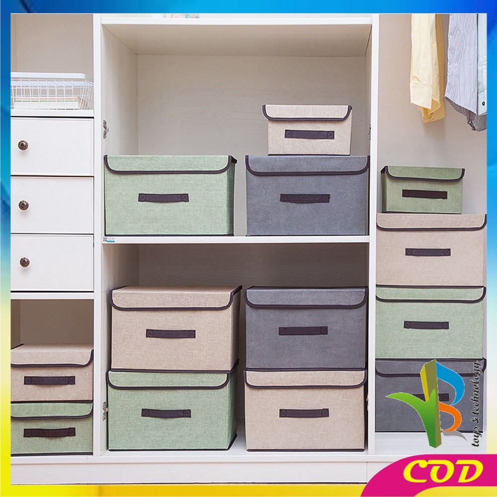 RB-C484 Storage Box 2in1 / Tempat Penyimpanan Serbaguna / Box Organizer Baju Kotak Mainan Anak Portable