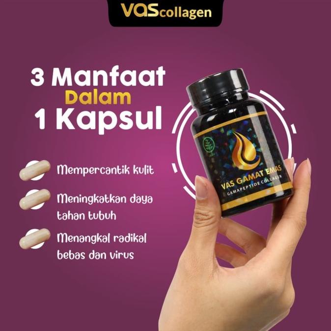 (BISA COD) Vas Collagen Gamat Emas