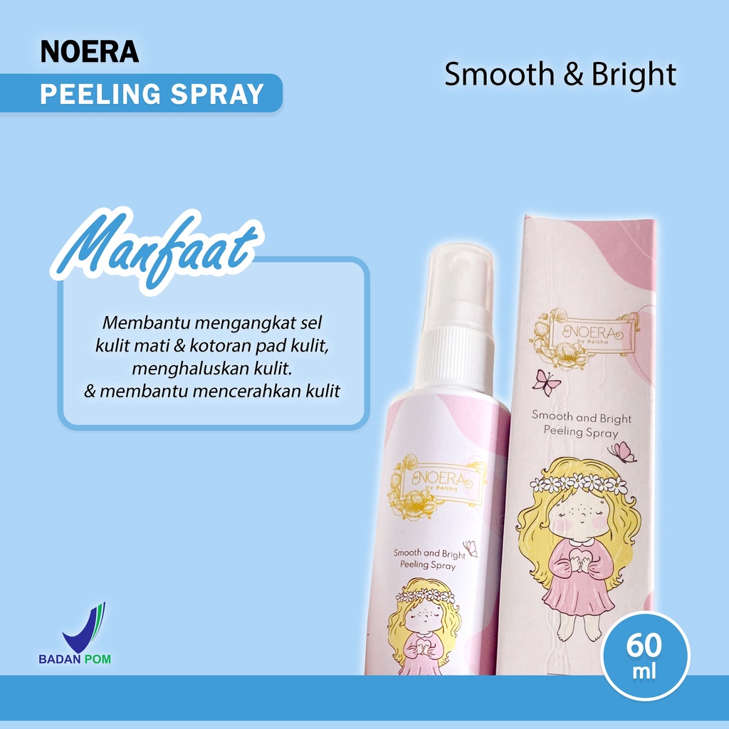 Noera Bright &amp; Smooth Peeling Spray Mengangkat Sel Kulit Mati Exfoliating Spray Face &amp; Body Peeling