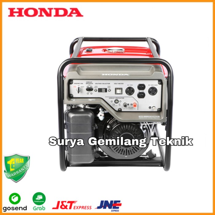 Genset Generator Bensin Honda Eg6500Cxs (5500 Watt) Eg 6500 Cxs