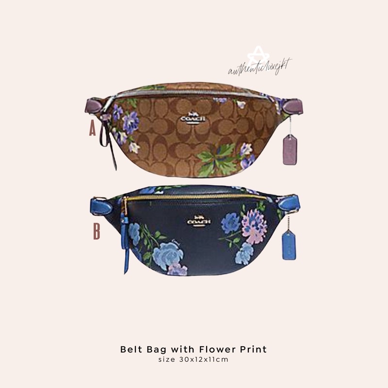 [READY] CH BELT BAG WITH FLOWER PRINT