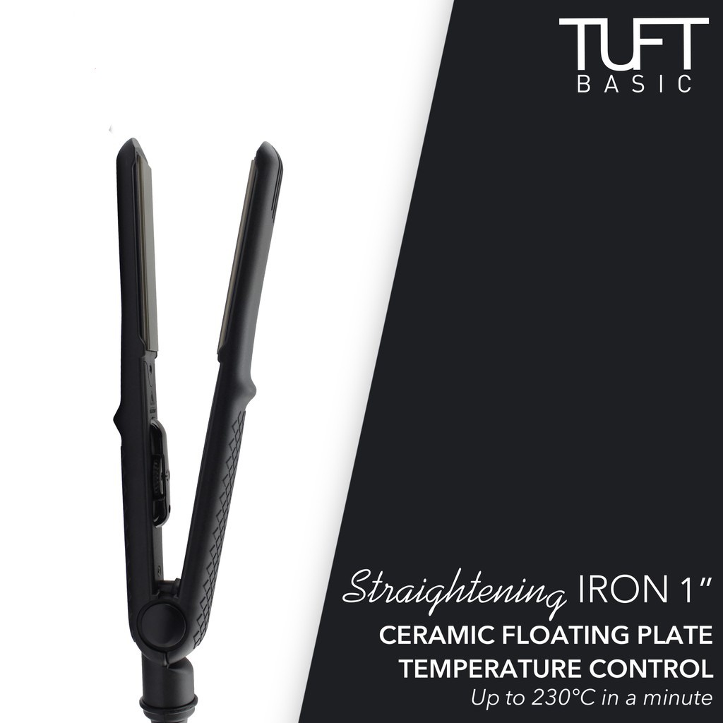 TUFT BASIC Straightening Iron 1&quot; 6009 catokan catok rambut