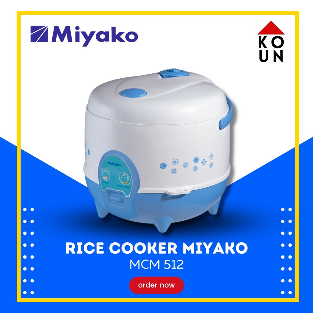 (COD READY) MAGIC COM MIYAKO  MCM512 / MCM 512 / MCM-512 - RICE COOKER MIYAKO [1.2 L] / MCM 512 C SB