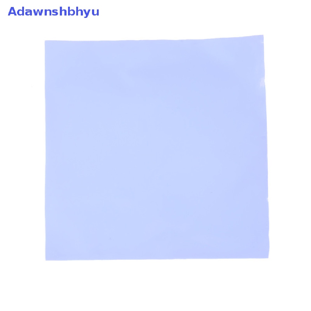 Adhyu 3Pcs Biru 100mm * 100mm * 0.5mm Komputer GPU CPU Konduktif Silikon Thermal Pad ID