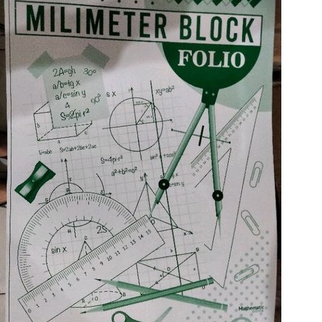 

(1 buku) Buku milimeter block