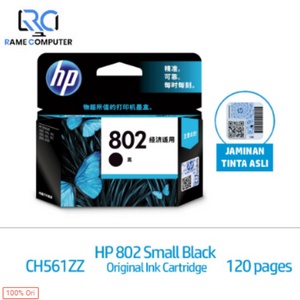 Tinta Printer HP Ori 802 Black/1000/1010/1050/1510/2000/2050