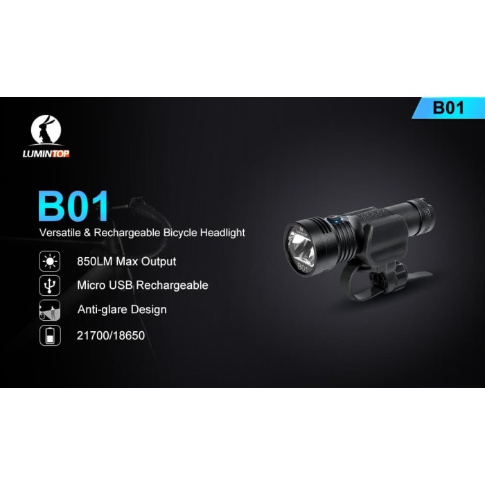 Lumintop B01 850 Lumens Bikelight Waterproof Flashlight / Senter
