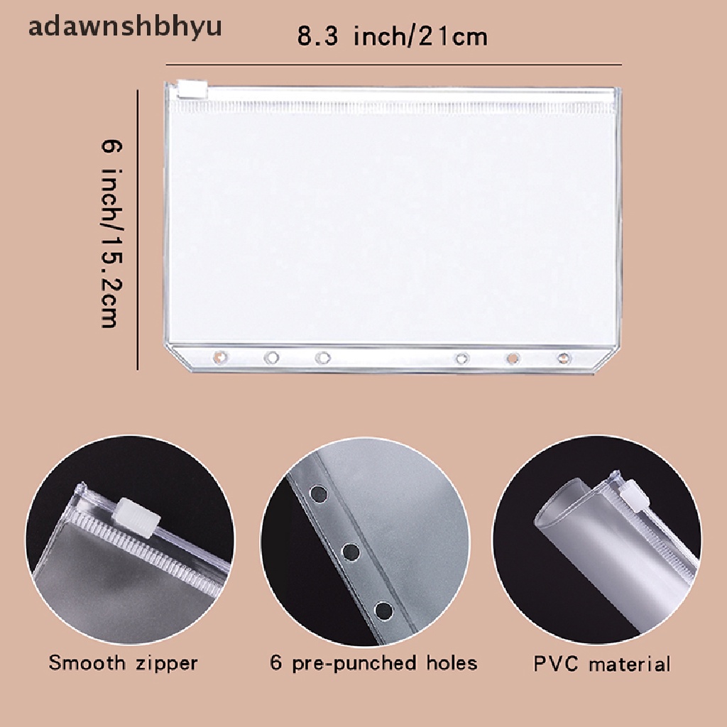 Adawnshbhyu 1set Binder Budget Planner Pengikat Amplop Kas Dengan Amplop Budget A6 Pocket ID