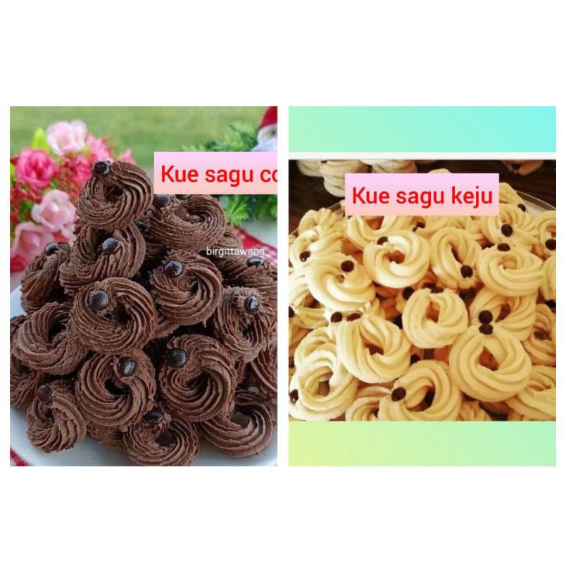 

Kue kering sagu coklat & sagu keju