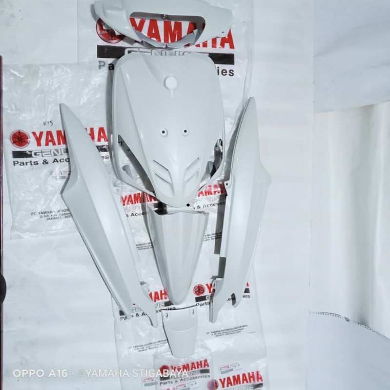 bodi set Mio sporty warna putih body halus Mio warna putih original body fulset Mio sporty warna put