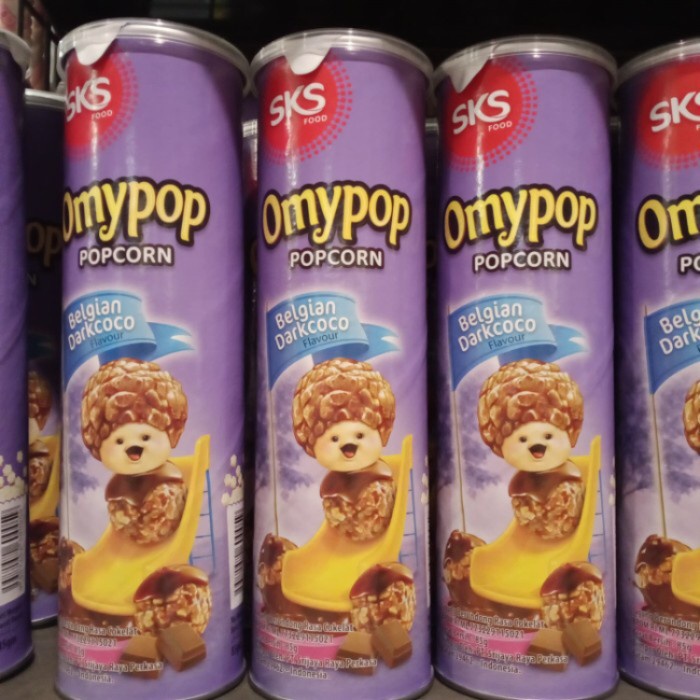 

omypop popcorn belgian dark choco 80gr