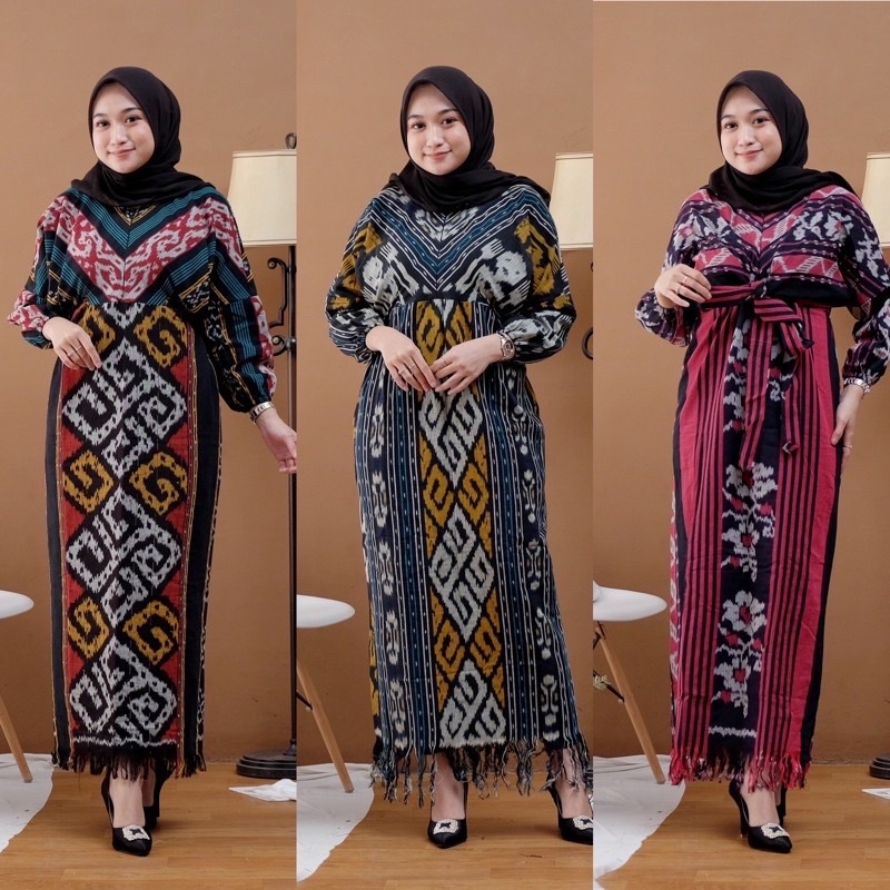 GAMIS TENUN RAISA - DRESS TENUN - BAJU TENUN - GAMIS TENUN