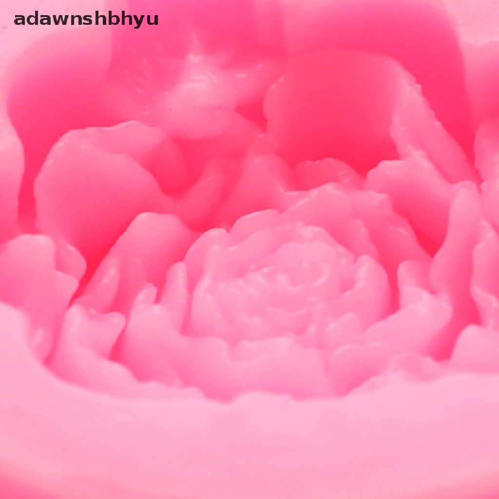 Adawnshbhyu Bloom Rose Silikon Kue 3D Bunga Fondant Cetakan Cupcake Permen Cokelat Decor ID