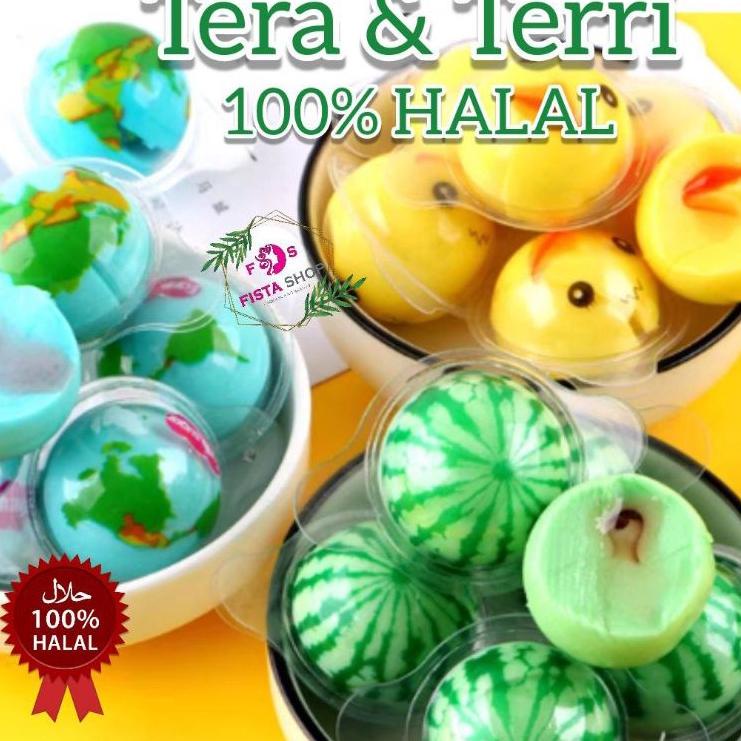 

[Q-3I ✔] Trolli TERA TERRI Gummy Jelly Halal ISI SELAI Vegetarian Planet Gummy jelly Permen 1pcs viral fistashop-murah