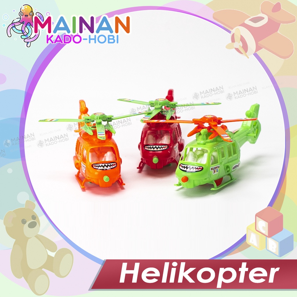 MAINAN ANAK MINIATUR DIECAST MINI HELIKOPTER