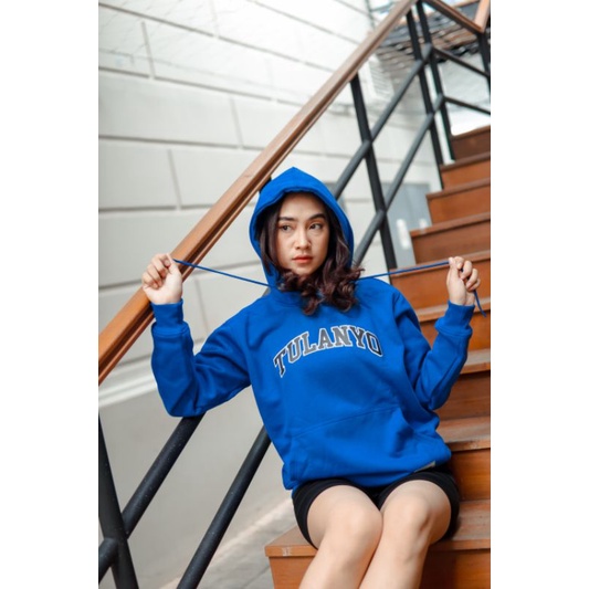 Tulanyo pulloverhoodie basic classic royal blue