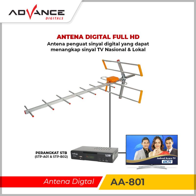 Advance Antena TV Digital Luar / Outdoor AA-801