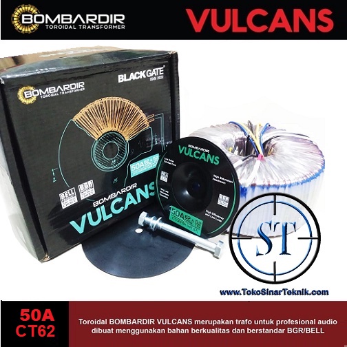 Trafo TOROID 50A CT 62V &amp; 52V VULCANS Extra Ct 15V 1A BOMBARDIR 50 A CT 62Volt - 52Volt TRAVO DONUT VULCAN 50 AMPER BELL