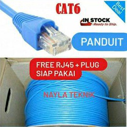 KABEL LAN RJ45 CAT6 PANDUIT ORIGINAL SIAP PAKAI METERAN