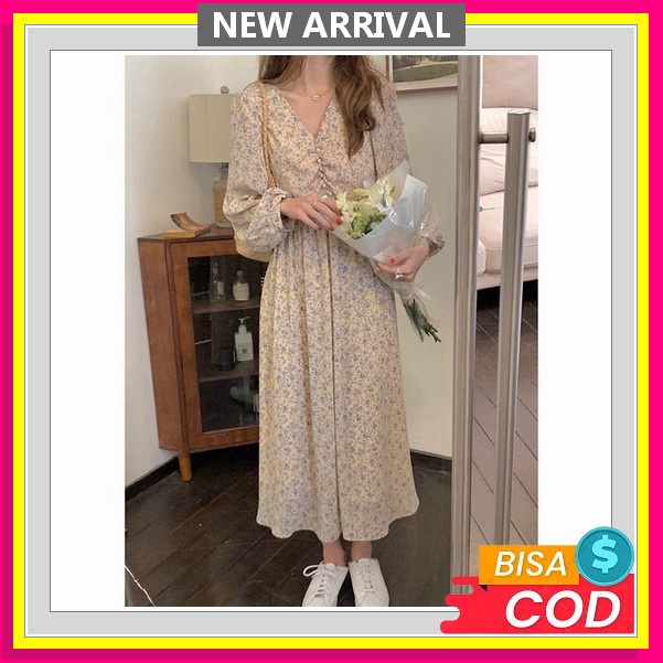 Chika Dress By Kamajingga Fashion Muslim Remaja Kekinian / Chika Dress Crinkle Airflow Korean Style 