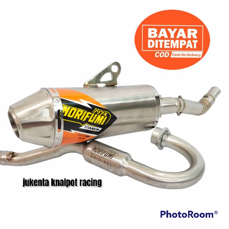 Knalpot Kenalpot Norifumi Roket 4 Stainless Full System Klx Crf Wr Dtracker