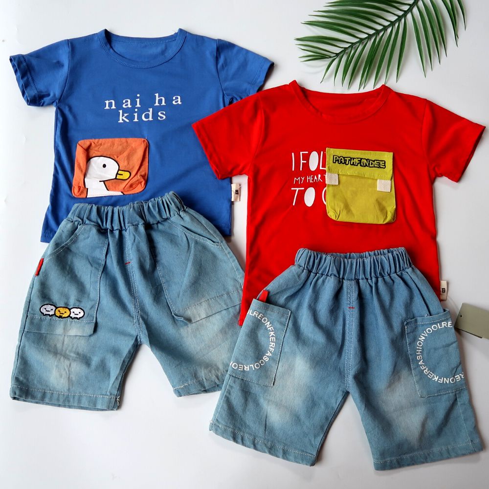 Setelan Kaos Anak Laki-Laki Import Premium 1-4 Tahun