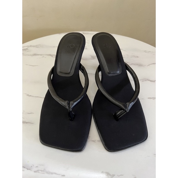 HEELS KEANU KEPAKE / BLACK STRAP HIGH HEELS / SANDAL WANITA / HIGH HEELS
