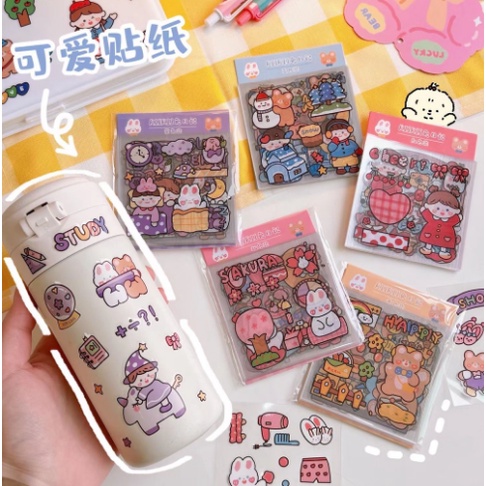 

Sticker Tumblr Murah Isi 100 Pcs / Sticker Animasi Lucu / Sticker Murah Anti Air DIY