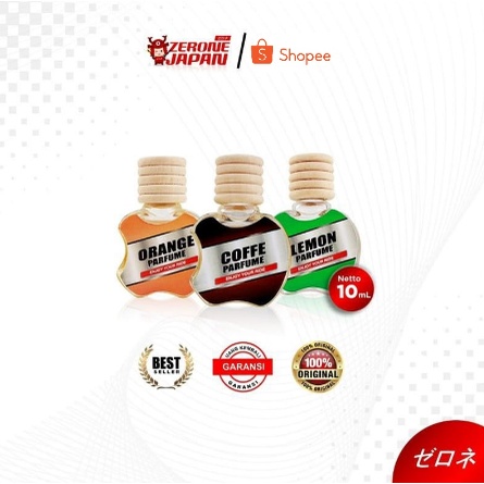 Pengharum Mobil Zerone Japan Parfum Mobil Banyak Varian Wangi/Parfum Botol Kaca Aroma Kopi Lemon Oce