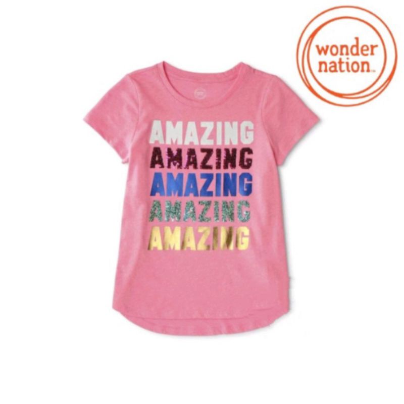 Kaos sequin Wonder Nation