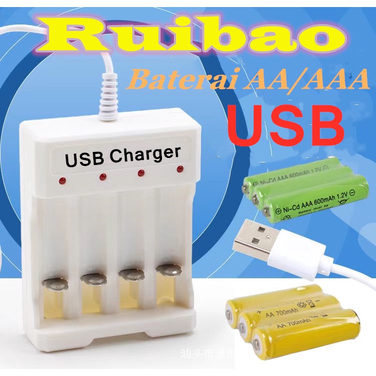 Jual Pengisi baterai / Pengisian Cepat USB Pengisi Daya Baterai E015