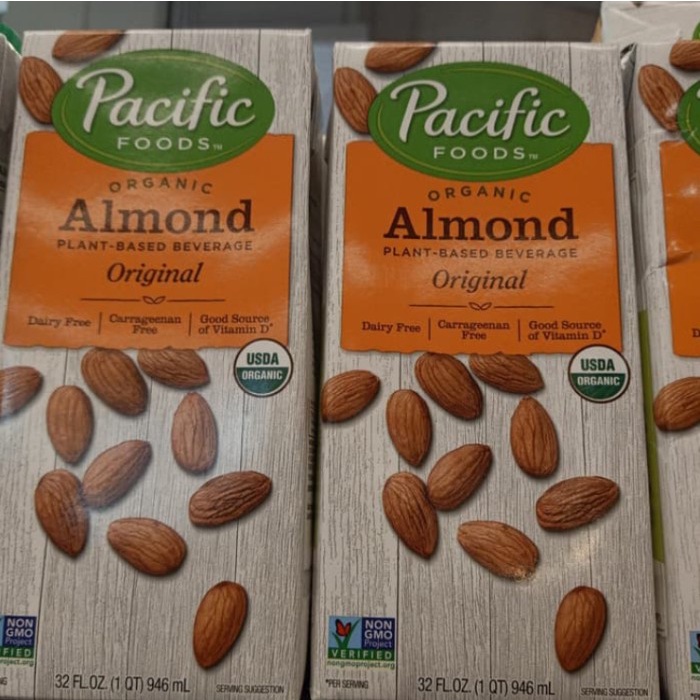 

Pacific organic almond original 1lt