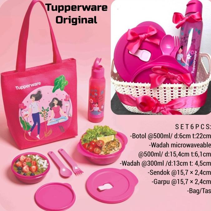Tupperware Promo Disney Bekal Lunch Box Lunch Botol Minum Wadah Makan